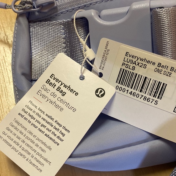 ❤️ Lululemon Extended Strap Everywhere Belt Bag EBB Pastel Blue NWT - Picture 4 of 12